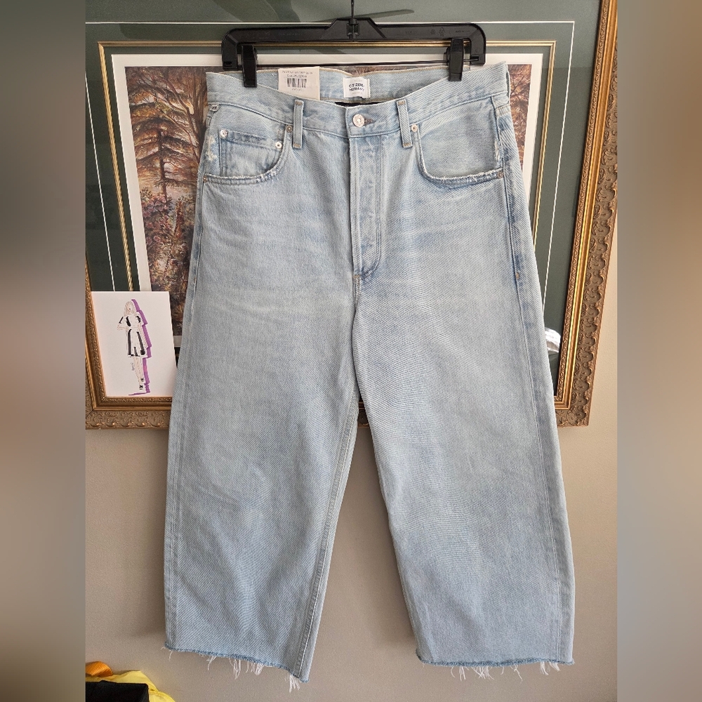 Citizens of Humanity Ayla Raw Hem Crop Jean in Sailor